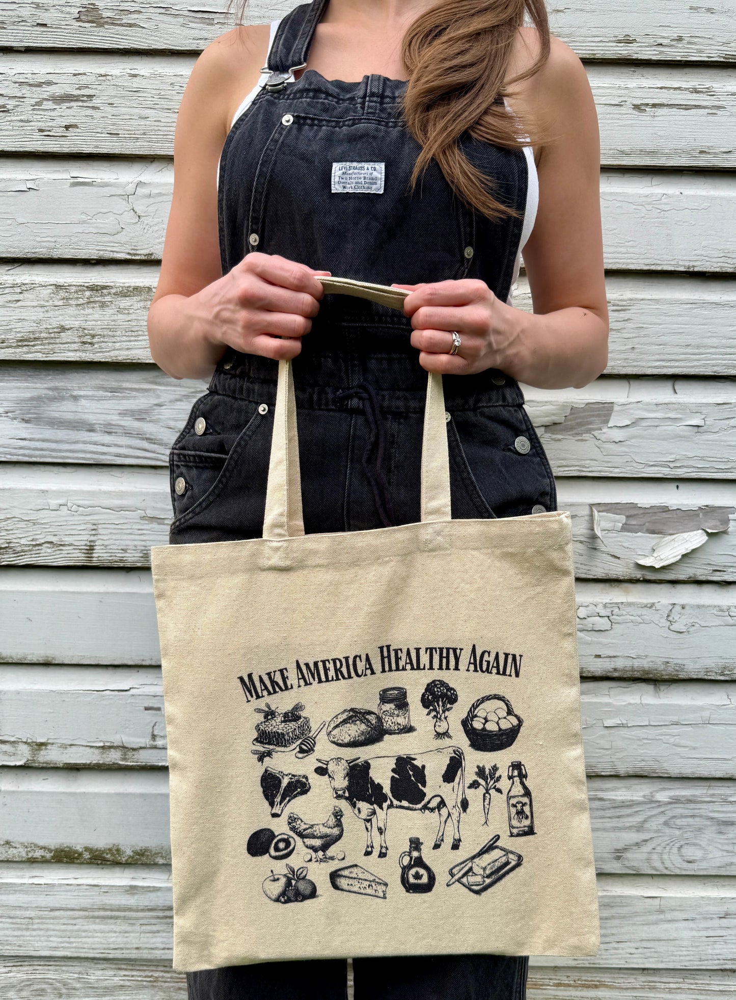 Make America Health Again Tote Bag (Double-sided)
