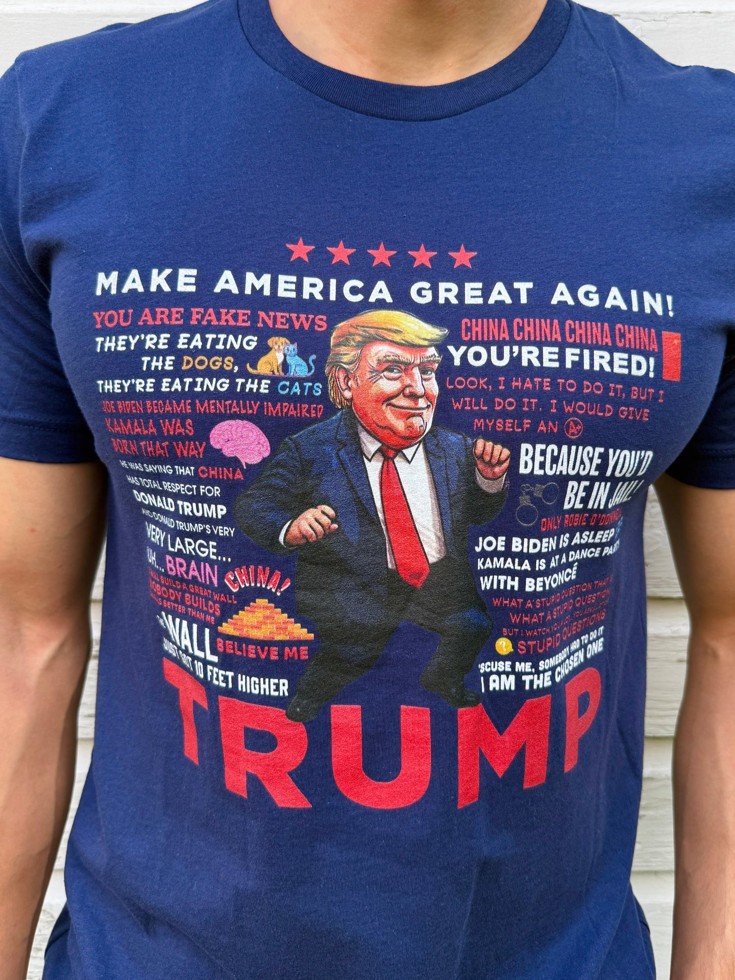 Men's Trump Quotes T-shirt - Navy