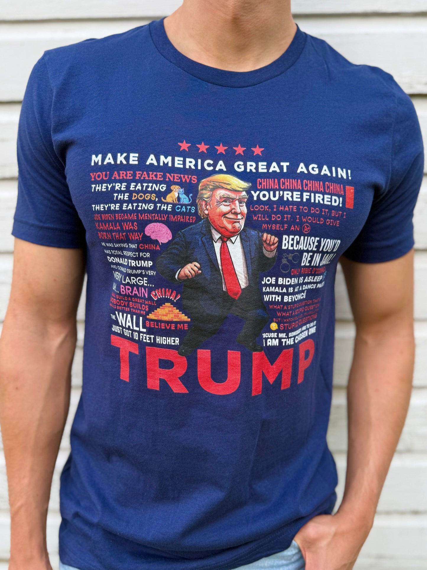 Men's Trump Quotes T-shirt - Navy