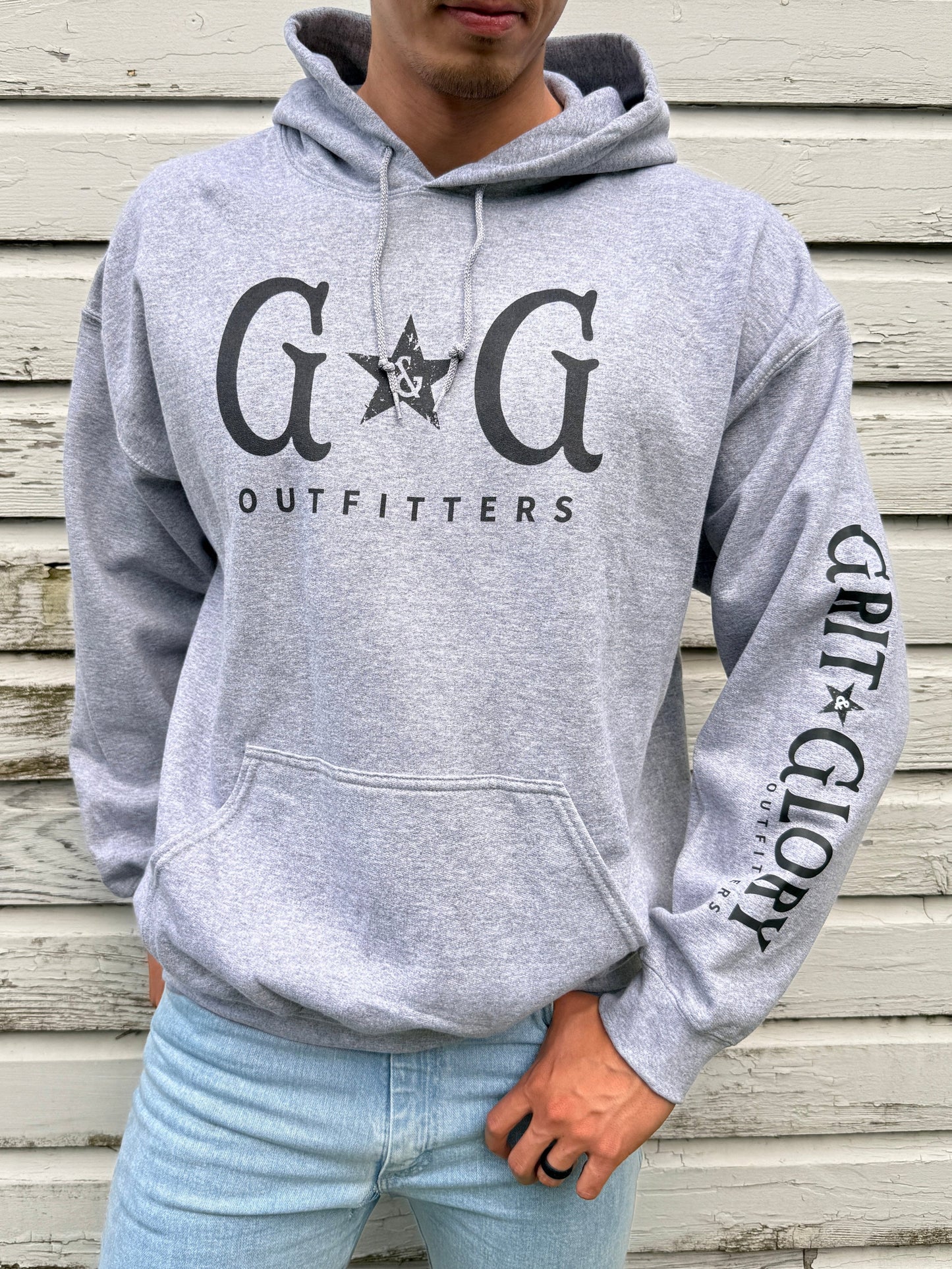 Men's GG Hoodie (with Sleeve) - Grey