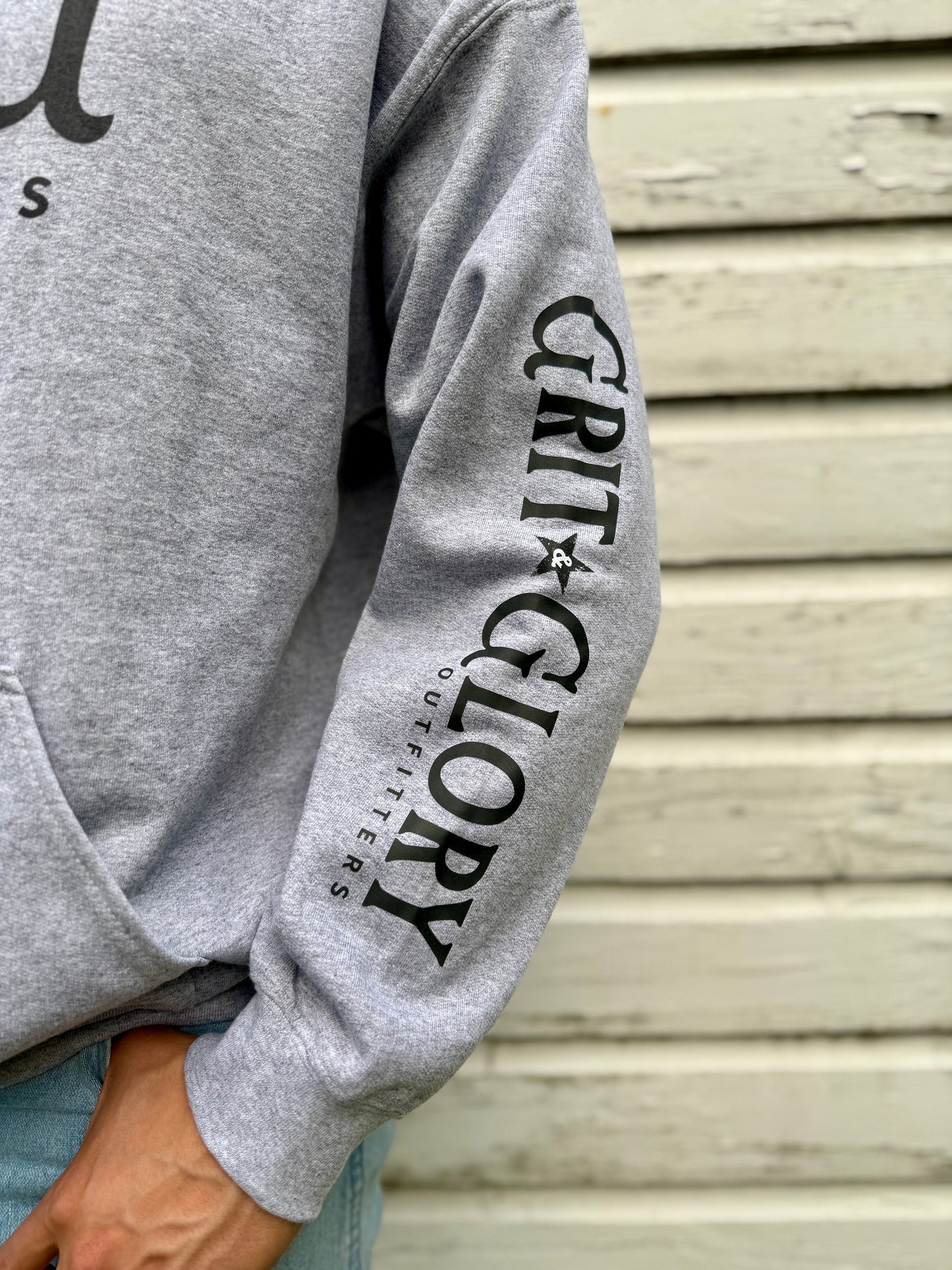 Men's GG Hoodie (with Sleeve) - Grey
