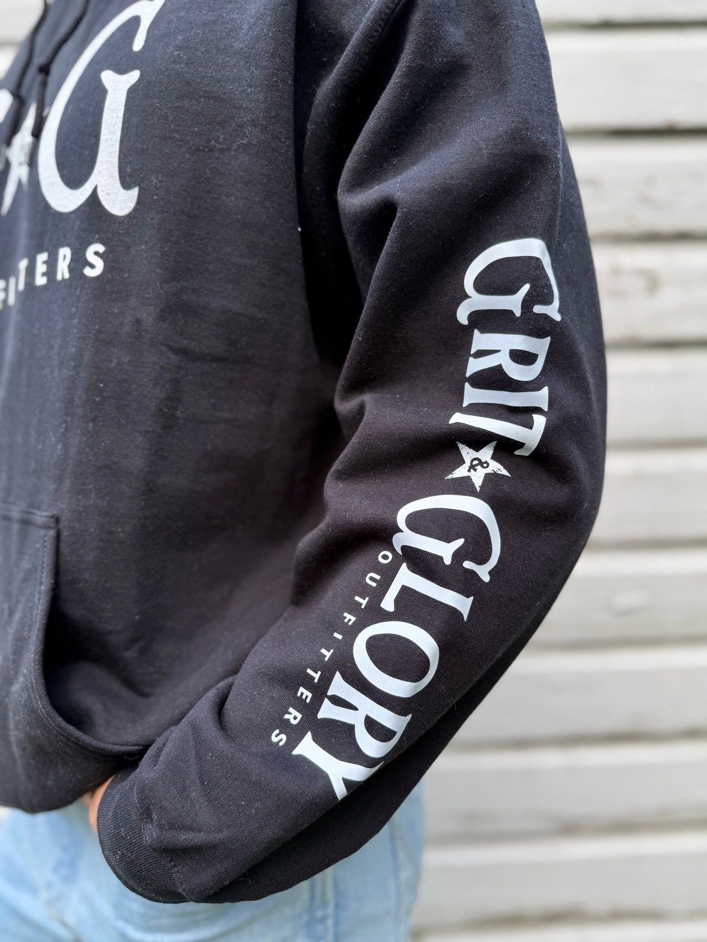 Men's GG Hoodie (with Sleeve) - Black