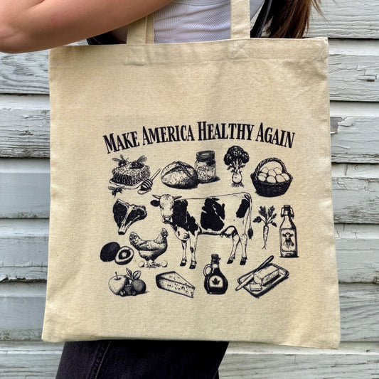 Make America Health Again Tote Bag (Double-sided)