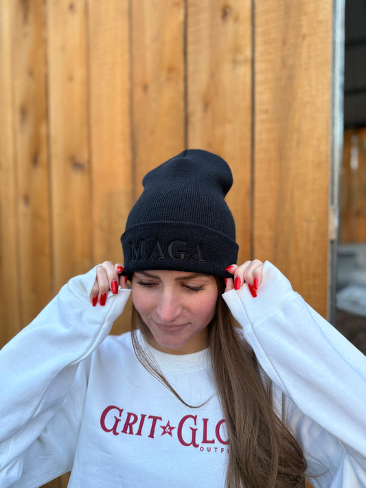 Dark MAGA Beanie