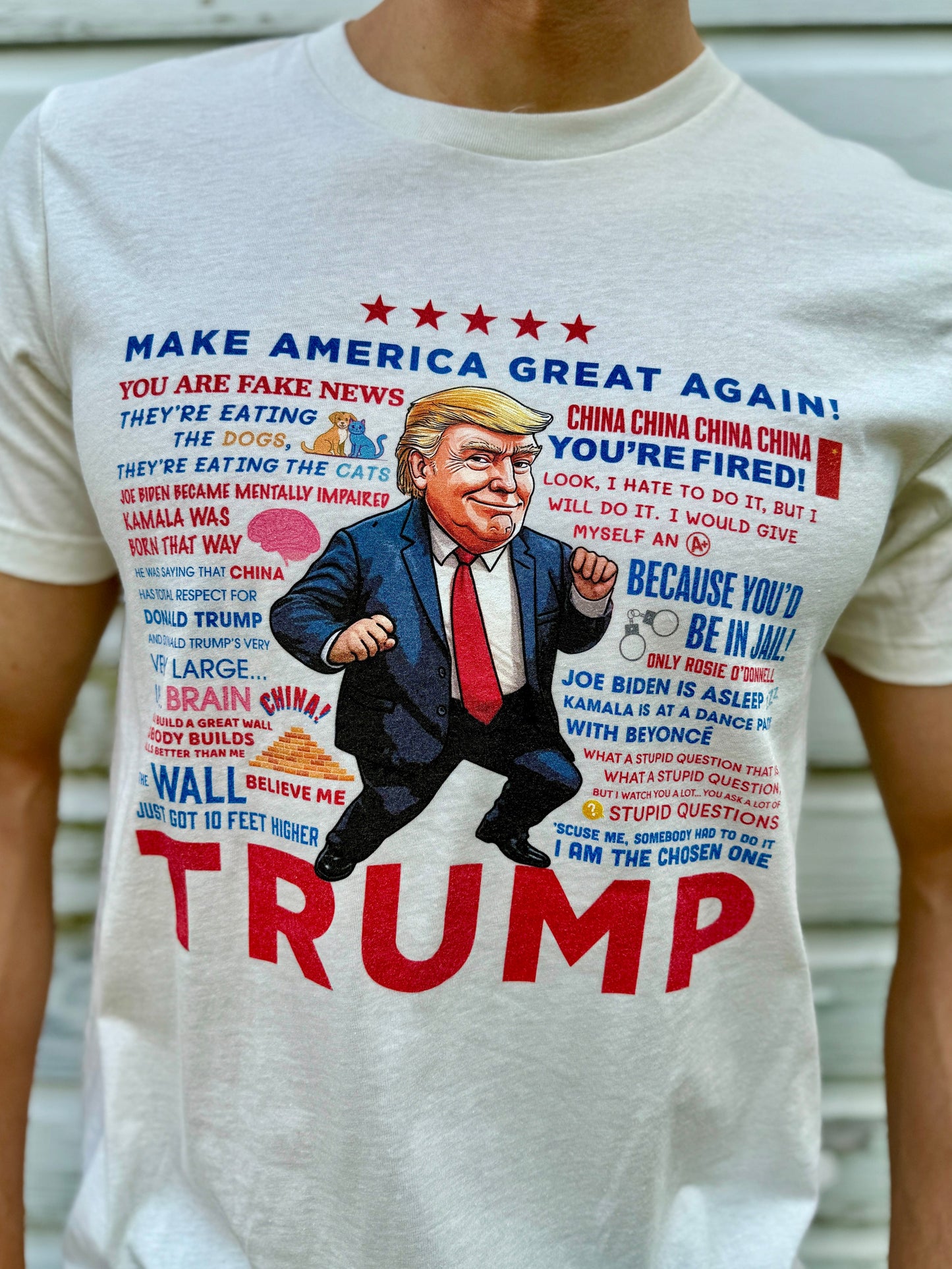 Men's Trump Quotes T-shirt - White