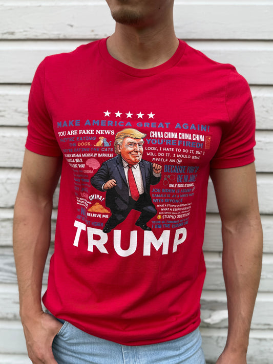 Men's Trump Quotes T-shirt - Red