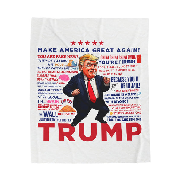 Trump Collage Blanket